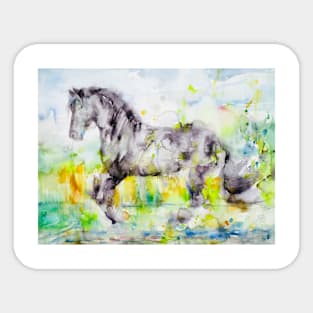 WATERCOLOR HORSE .6 Sticker